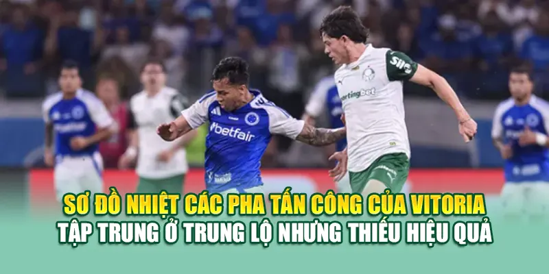 Soi Kèo Bóng Đá Vitoria Vs Cruzeiro Chuẩn Từ 79kinggod.club 1 Sơ đồ nhiệt các pha tấn công của Vitoria – tập trung ở trung lộ nhưng thiếu hiệu quả